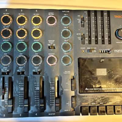 TASCAM Porta 07 Ministudio 4-Track Cassette Recorder 1990s Black image 2