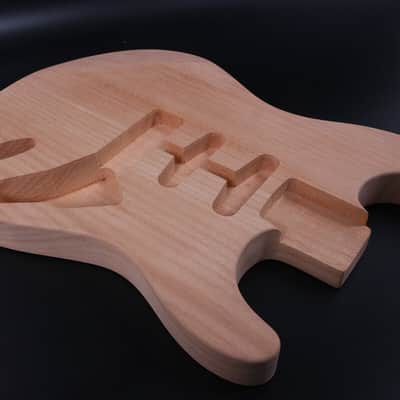 Unfinished Mahogany Electric Guitar Body – SSS Pickup Routing – Right Handed image 5