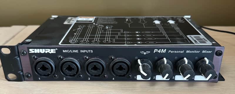Shure P4M 4 Channel Monitor Mixer image 1