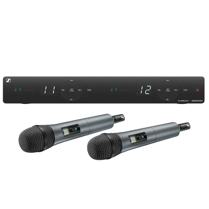 Sennheiser XSW1-825 DUAL-A 2-Channel Wireless Microphone System A Band Frequency - Open Box Mint image 1