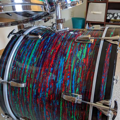 Ludwig Big Beat/Hollywood 1969 Psychedelic Red image 20