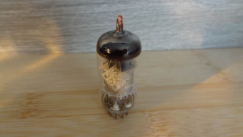 Rare 1958 TELEFUNKEN ef86 silver MEDICAL grade VERY STRONG tube preamp limiter tube mic U67 image 1