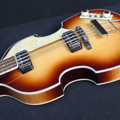 Hofner HCT-500/1-SB Contemporary Series VIOLIN Beatle Bass GREAT Brown Sunburst Vintage Look with Tea Cup Knobs image 1