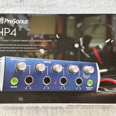 PreSonus HP4 4-Channel Headphone Amplifier 2010s - Blue image 1