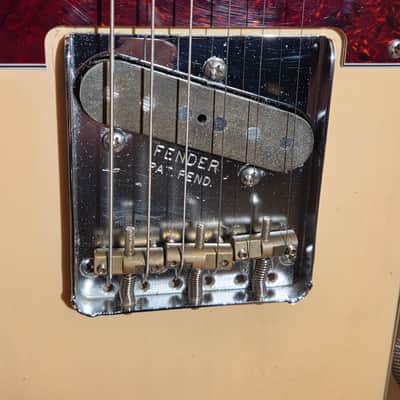 T-Style Partscaster w/ HSC -Fender Highway One USA Blonde Body, Warmoth Neck, Lollar Bridge Pickup, Cloth Wire Neck Pickup, Grover Deluxe Tuners, Fender Bridge image 6