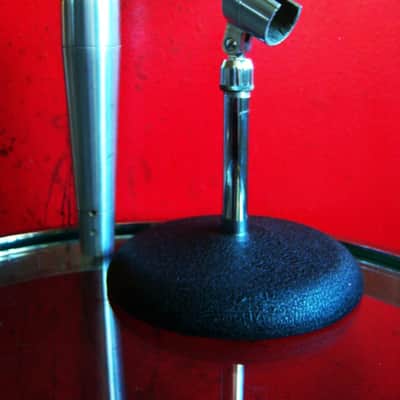 Vintage 1960's Altec 683B dynamic microphone w period Atlas DS5 stand prop display 633A 632C image 9