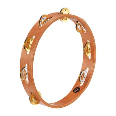 Meinl TA1M-SNT Recording Combo Wood Tambourine with Single Row Jingles
