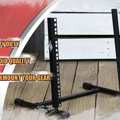 GRIFFIN Rack Mount Stand 10U (Studio-ZPRO Steel Series) – Music Recording Audio Equipment Sound Mixer Standing Case & 20 Screws – Network Amp Server Gear Rails For DJ Booth Cart, Stage & Bands image 10