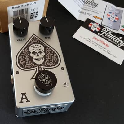 (MINT) Flattley Guitar Pedals The Ace Tone Boost Buffer Pedal - Silver image 3