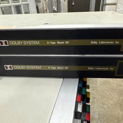 (2) Dolby system 361 Type A Noise Reduction units with CAT 22 cards. Close serial numbers image 3