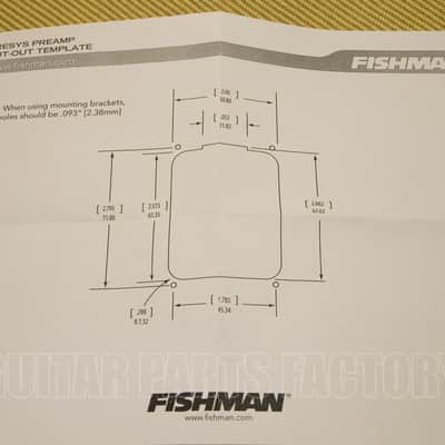 Fender Fishman Presys Plus Bass Sys Preamp/Pickup OEM-PSY-421 770-2463-000 image 3