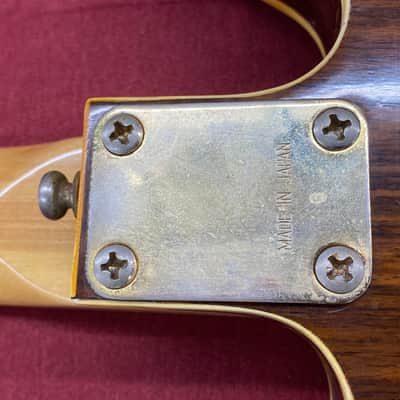 Ventura V-1502 Al Ciaola Copy Electric Guitar 1970's - Walnut w/ Case Made in Japan image 16