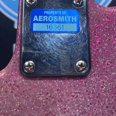Tom Hamilton's Aerosmith, Sadowsky NYC - Pink Sparkle 4-String Bass (TH2 #11) PLUS Personalized NHL Hockey Jersey. AUTHENTICATED! image 3