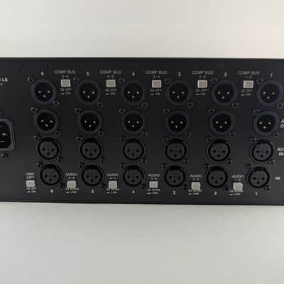 Midas L6 Legend 6-Slot Powered 500 Series Frame 2018 - Present - Black and Blue image 3