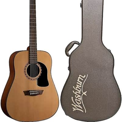 Washburn AD5K Apprentice D5 Series Dreadnought Mahogany Neck 6-String Acoustic Guitar w/Hard Case image 12