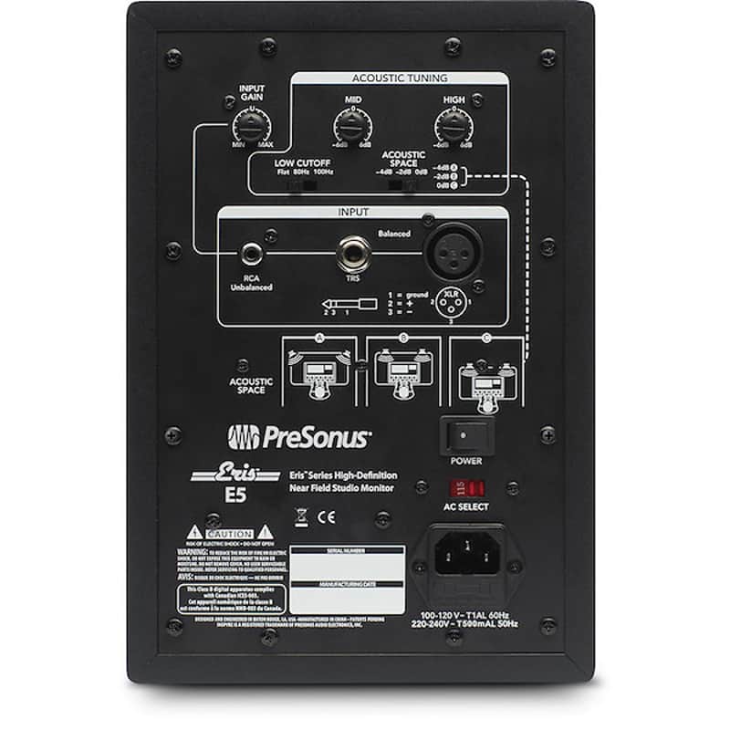PreSonus Eris E5 2-Way 5" Active Studio Monitor Pair image 2