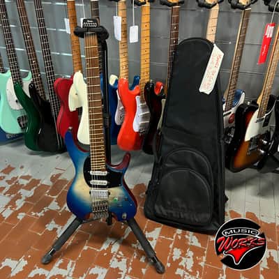 Ibanez   Qx54 Qm Bsm Blue Sphere Burst Matte Headless image 7