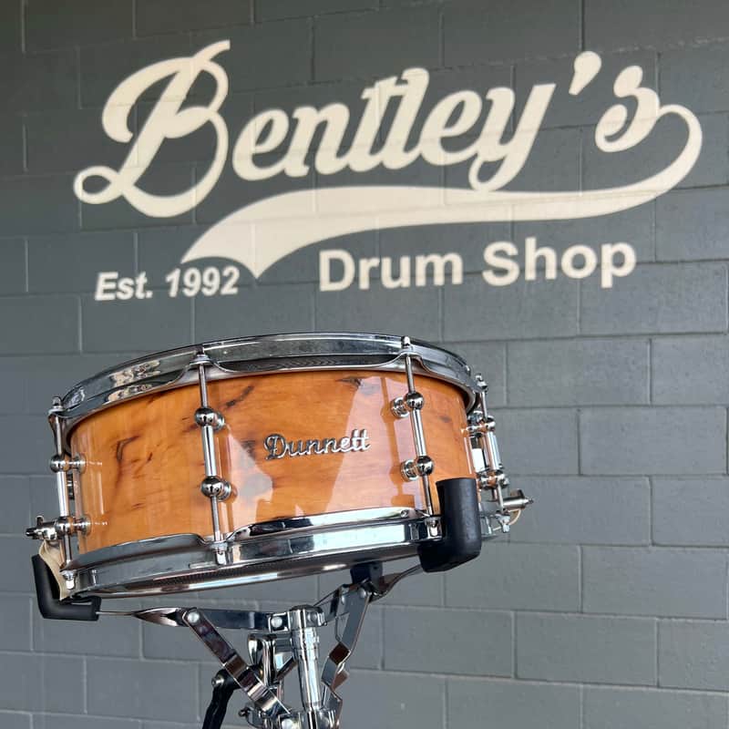Dunnett Monoply Sycamore 5x14" Snare Drum in High Gloss w/Case image 1