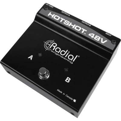 RADIAL ENGINEERING HOTSHOT-48V Sélecteurs - Bascule pour microphone statique image 3