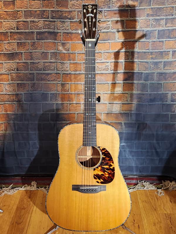 USA Crowder Acoustic Dreadnought- RECENT FRET JOB-Intonated-Stunning Guitar image 1