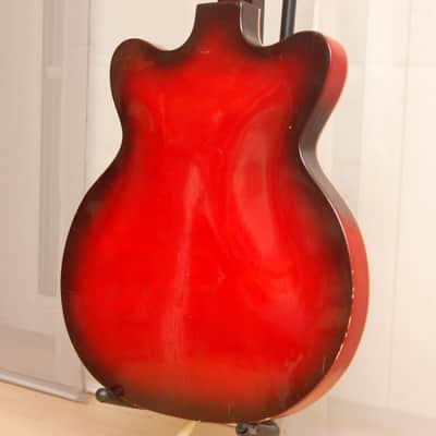 Hüttl Beat King II – 1960s German Vintage Archtop Hollowbody Jazz Guitar image 12