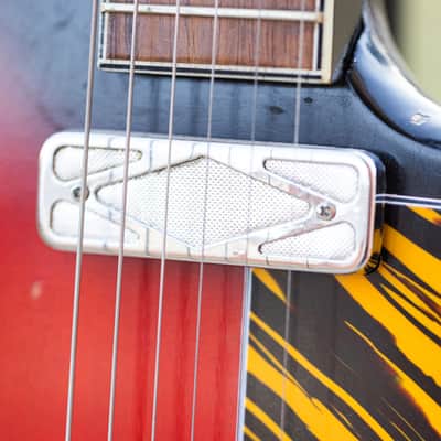 Silvertone 1478 Silhouette - Red Burst image 20