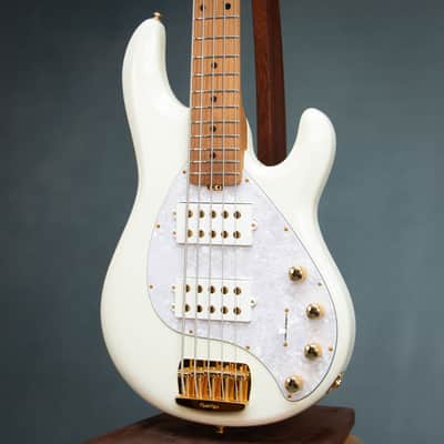 Ernie Ball Music Man 2024 StingRay 5 Special HH 5 String w/Bag - Ivory White - Preowned image 4