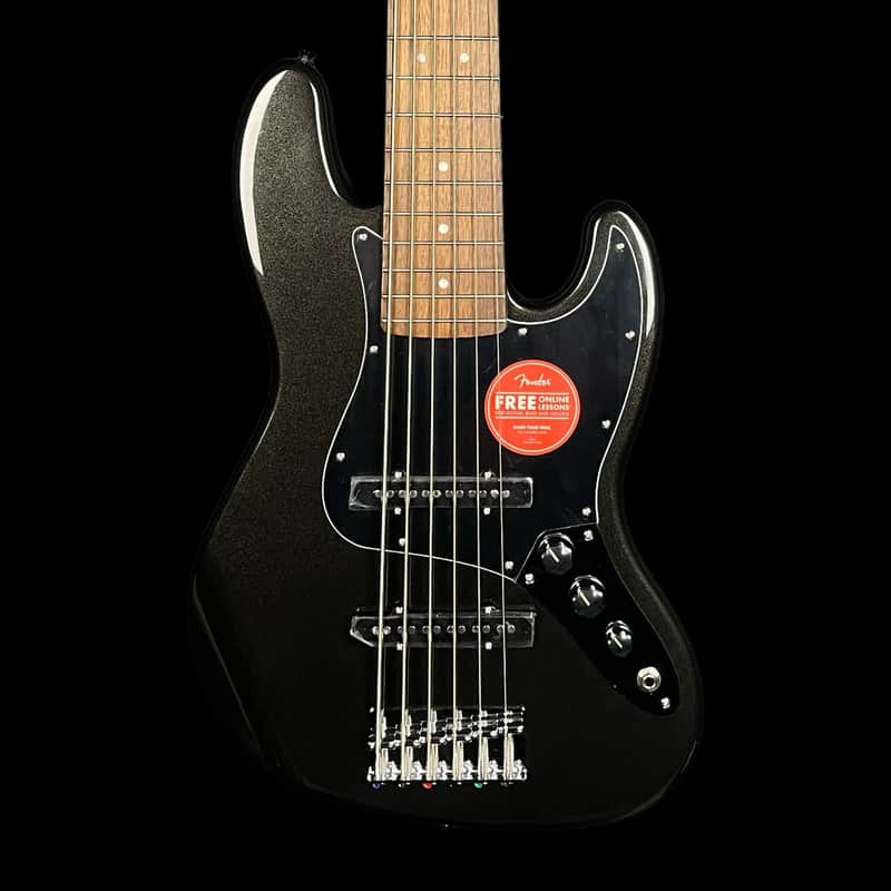Squier Affinity Series Jazz Bass VI Electric Bass Guitar - Black