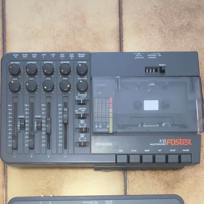 Fostex X18 - multitracker recorder cassette tape 4 tracks image 1