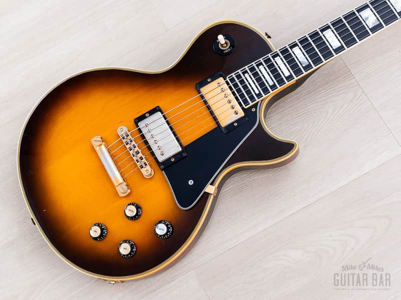 1977 Gibson Les Paul Custom Vintage Guitar Tobacco Sunburst w/ T Tops, Case image 1