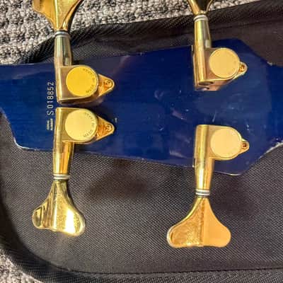 MIJ Fender Prophecy II Bass PJ  1993 - 1994 - Sapphire Blue Transparent with GIg Bag image 7