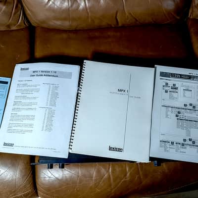 Lexicon MPX 1 Multiple Processor FX Rack Unit w/ Original Manuals & Documentation - Mint Condition image 4