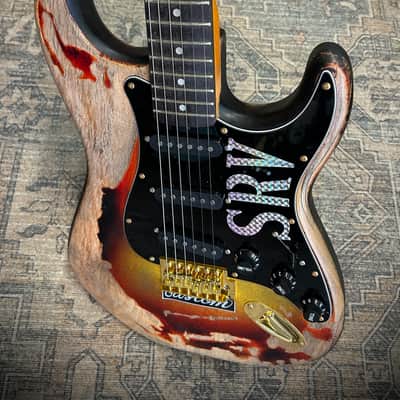 Distressed SRV tribute Strat style image 11