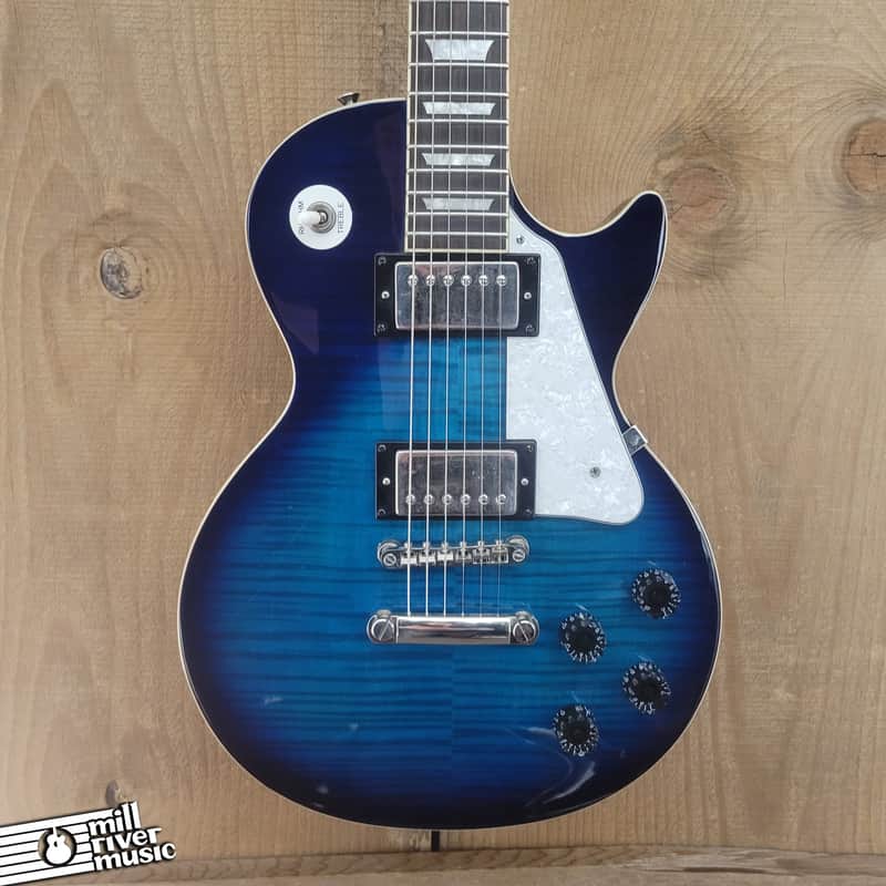Epiphone Les Paul Standard Plus 2012 Blue Burst Used image 1
