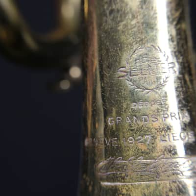 A French Made Selmer K-Model  Bb Trumpet in a Hard Case    2 T image 12
