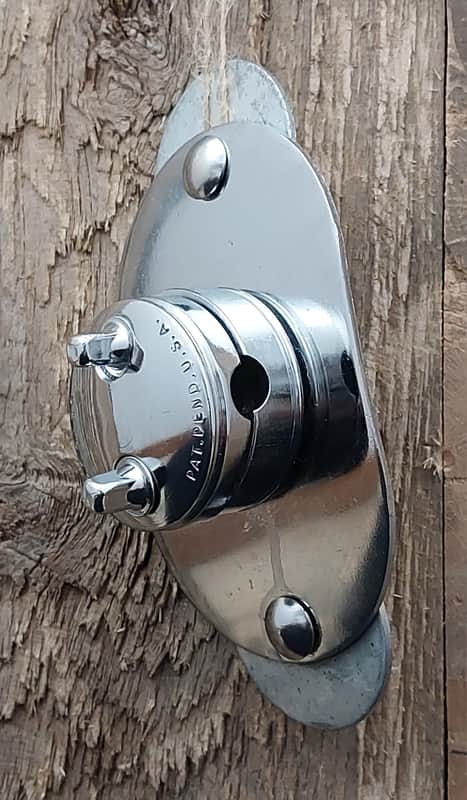60's-70's Rogers Short 2-Hole Knobby Bass Drum Cymbal Mount (#1/2) image 1