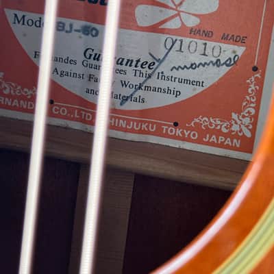 Burny BJ-60 LH – Tobacco Burst, Lawsuit Era, 1980 image 12