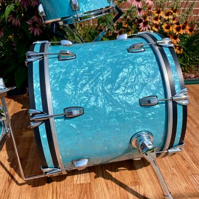 Ludwig Classic Maple Bop Kit Drum Set Glacier Blue 18/12/14 *Mint* image 10