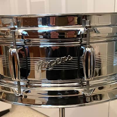 Rogers 7-Line DynaSonic 5x14 snare drum w/NEW B&B lugs SN1789 image 3