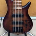 SDGR SR876 Six String Bass Brown Toppers Burst