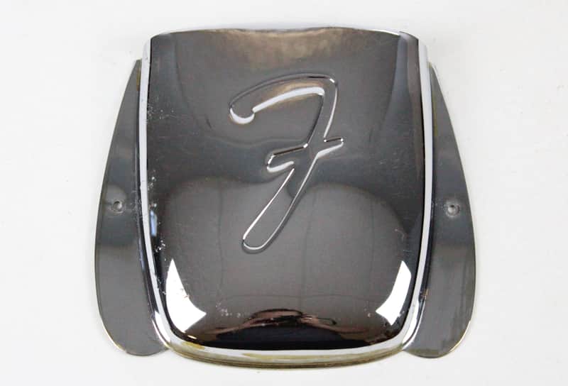 1965 Vintage Fender Jazz Bass Chrome Ash Tray Bridge COVER L-Series USA 1960s 1970s Pre-CBS image 1