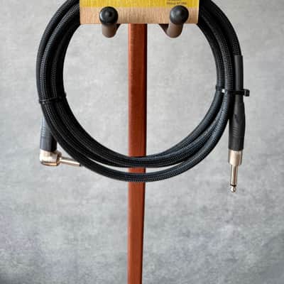 Rattlesnake 10' Standard Instrument Cable (Straight to Right Angle, Black) image 2