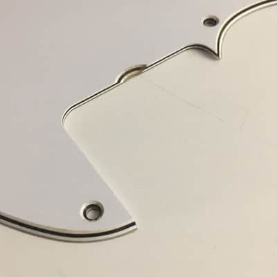 4-Ply Lefty White / Pearl Back Relic Esquire Pickguard Telecaster For ‘69 Fender Tele Left Handed image 4