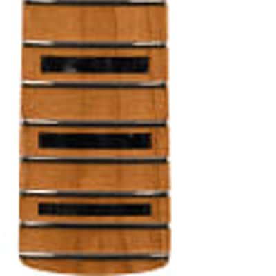 Fender Roasted Jazzmaster Neck, Block Inlays, 22 Medium Jumbo Frets, 9.5 inch Radius, Maple Modern C Shape image 2