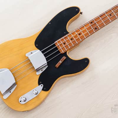 1953 Fender Precision Bass Vintage Blackguard Telecaster Bass Butterscotch w/ Case image 1