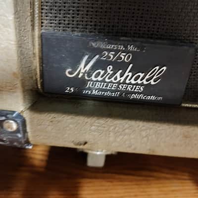 1987 Marshall 2551 AV 300w Silver Jubilee vintage original 4x12" Angled Guitar Speaker Cabinet image 8