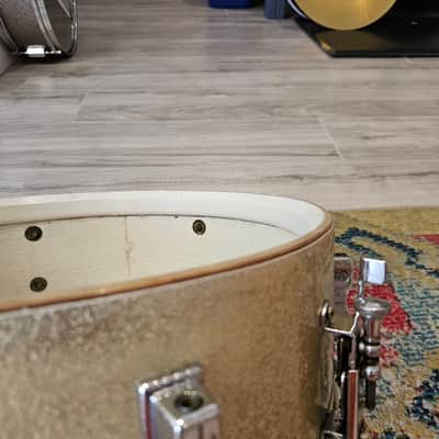 Ludwig Pioneer 14x5" 3-ply Snare Drum in Silver Sparkle - 1960s - No Badge or Vent Hole image 13
