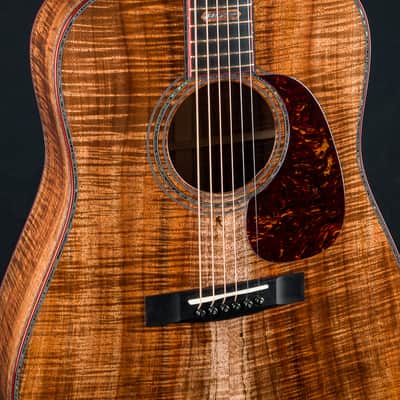 Huss and Dalton D-45 Premium Figured Koa with Paua Pearl Custom NEW image 6