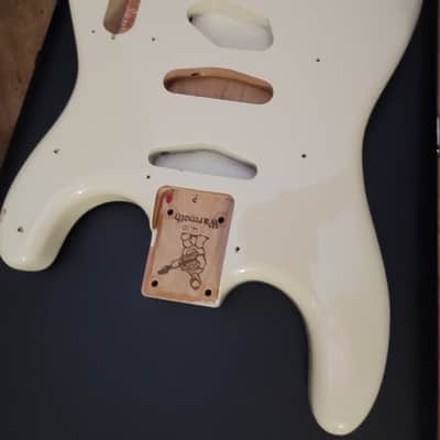 Warmoth Body Tele Strat combo White -USA made image 10