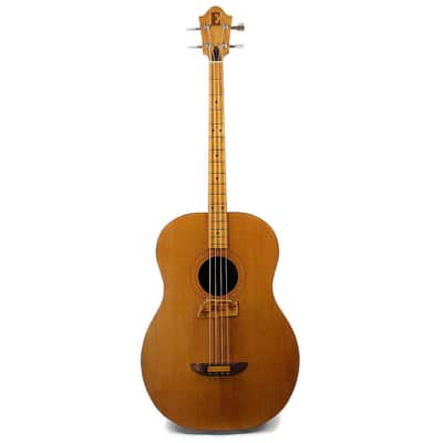 Vintage 1972 Ernie Ball Earthwood Acoustic Bass Guitar Natural Finish image 4